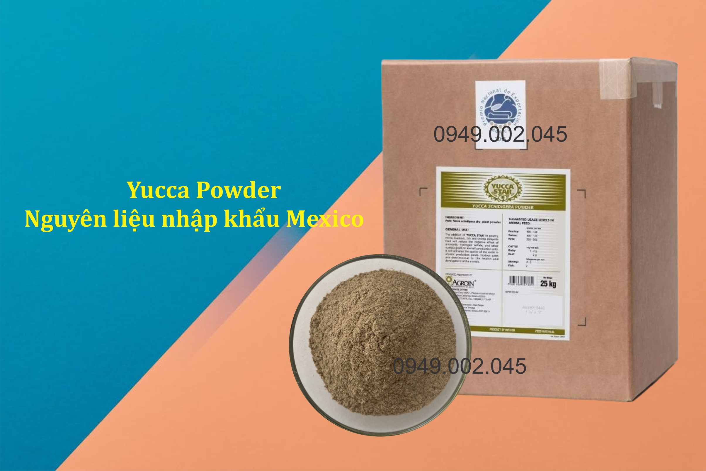 Yucca Star Powder - Nguyên liệu Yucca Mexico Baja Agroin chính hãng